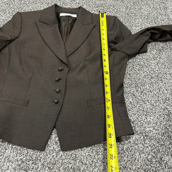 TAHARI Brown Suit Blazer Jacket, Size 8 Womens - Picture 4 of 7